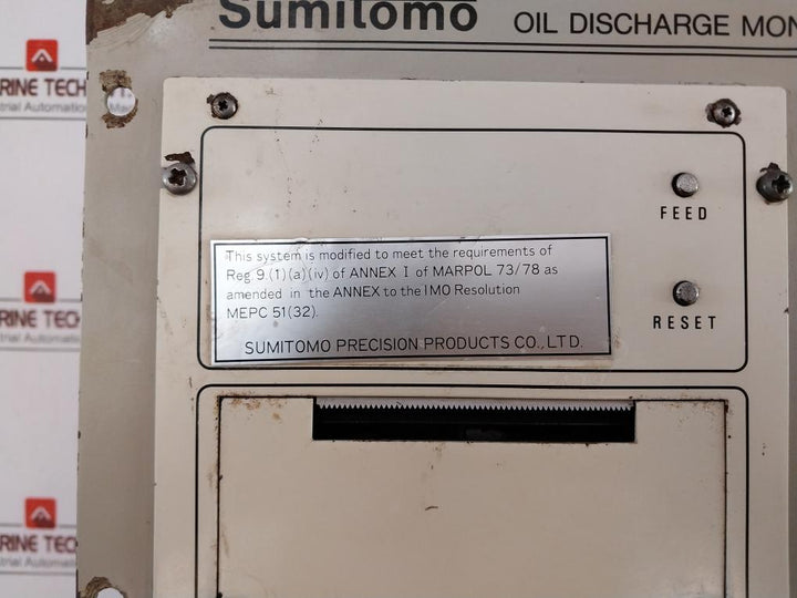 Sumitomo Precision Ccu Markv Oil Discharge Monitoring And Control System