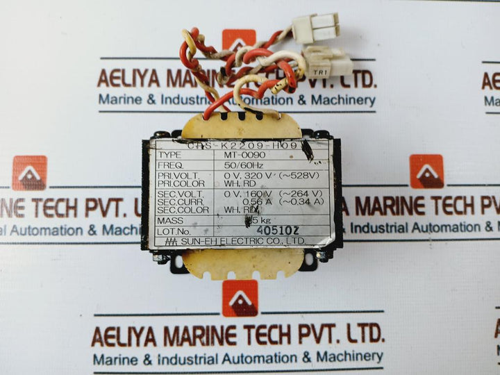 Sun-eh Electric Mt-0090 Transformer 50/60hz