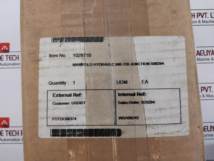 SUN HYDRAULICS 1028716 Hydraulic for WR-120 Iron/Junction B105 060 B03