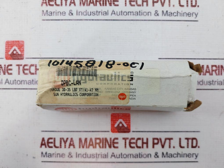 Sun Hydraulics Dpbc-lan Hydraulic Valve Torque 30-35 Lbf Ft/41-47Nm 10145818-0C1