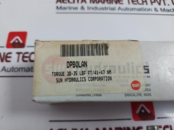 Sun Hydraulics Dpbolan 3-way, Pilot-operated, Directional Valve