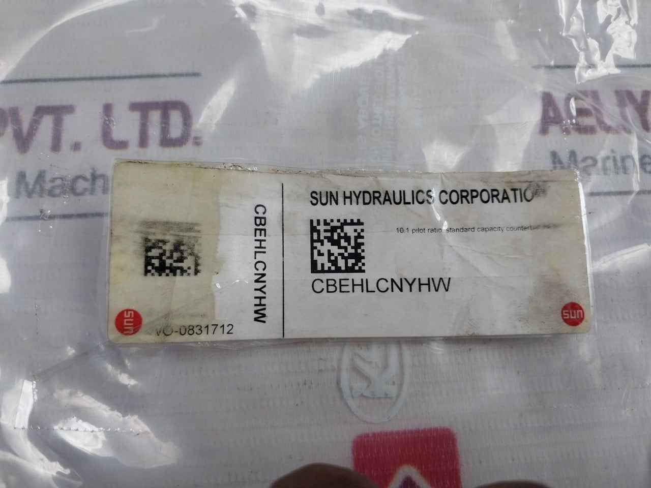 Sun Hydraulics Yhw Hydraulic Valve Manifold Block 2Bv4-g1