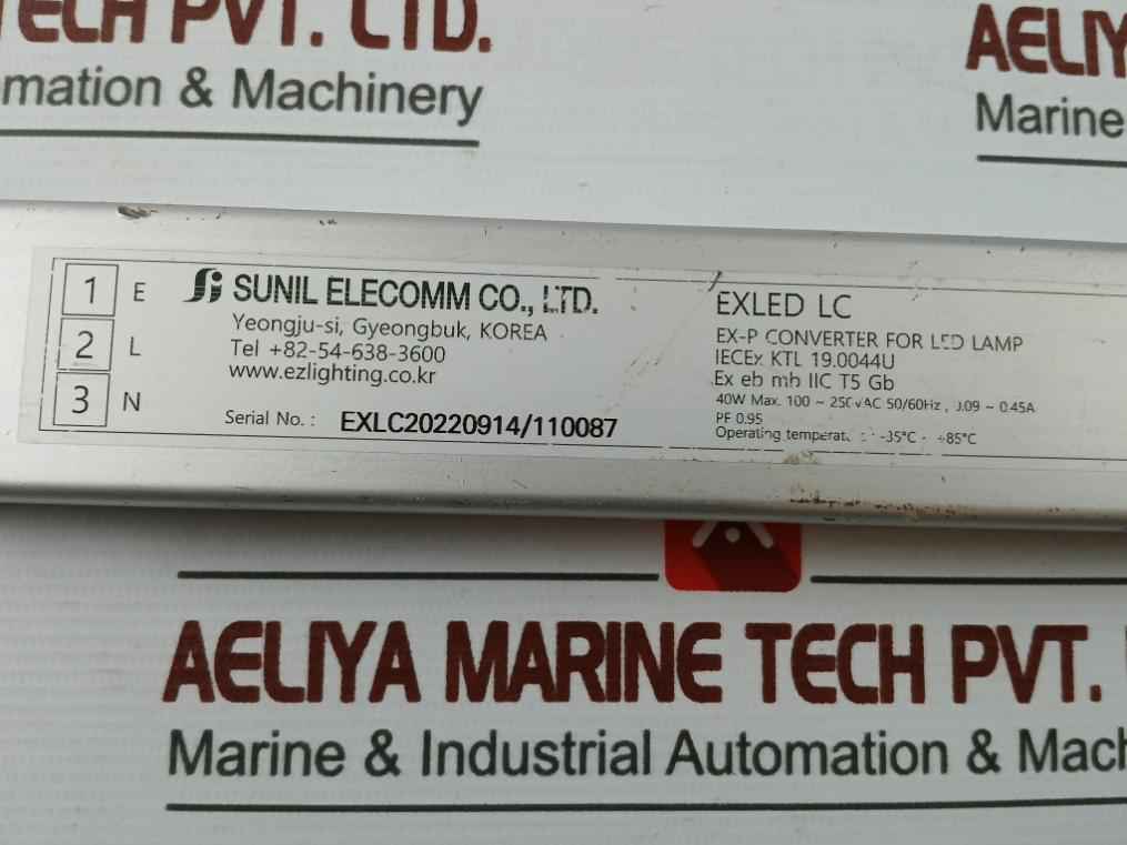 Sunil Elecomm Exled Lc Ex-p Converter For Led Lamp 40W Max 100-250Vac 50/60Hz