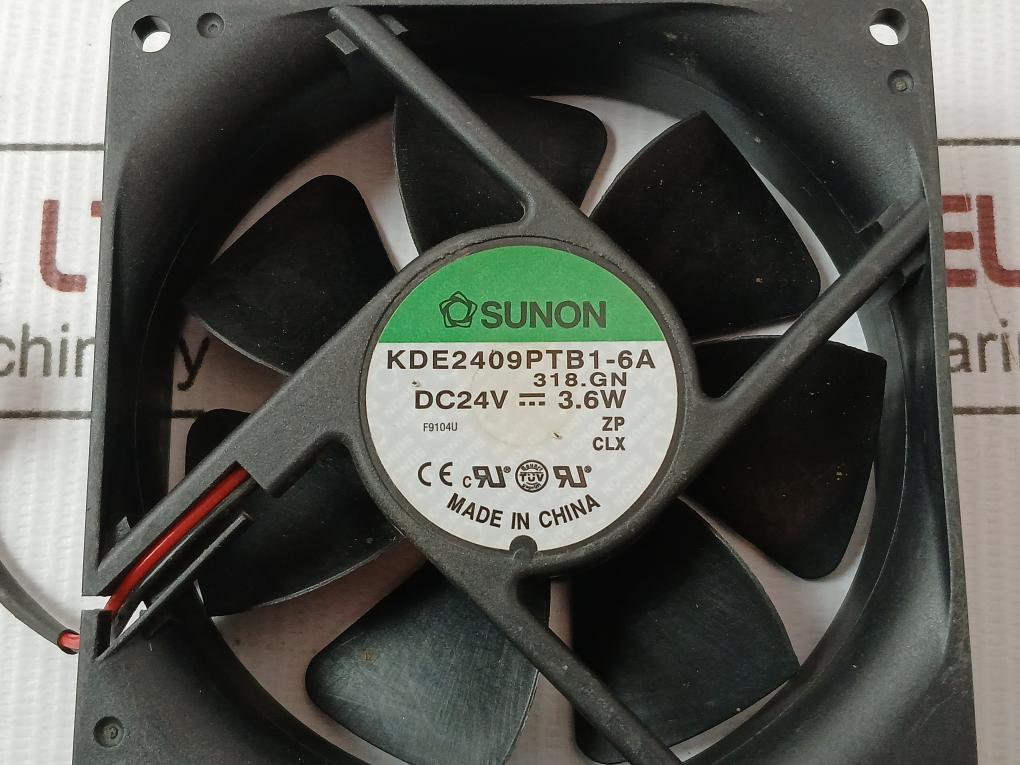 Dc Brushless Cooling Fan Dc24V 3.6W Kde2409Ptb1-6A Sunon
