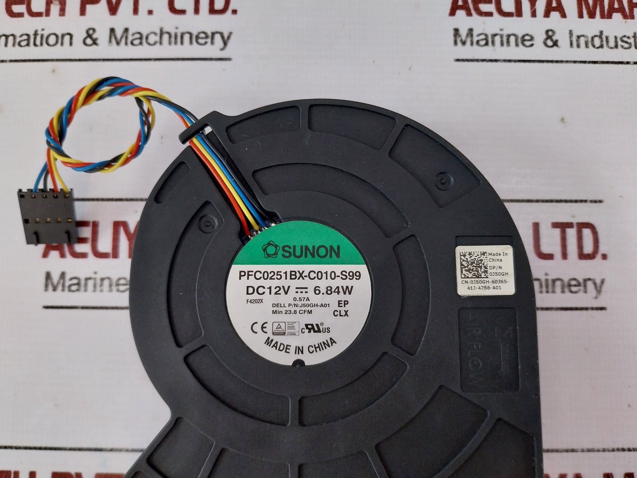 Sunon Pfc0251Bx-c010-s99 4-wires Cooling Fan 12V 6.84W 23.8 Cfm