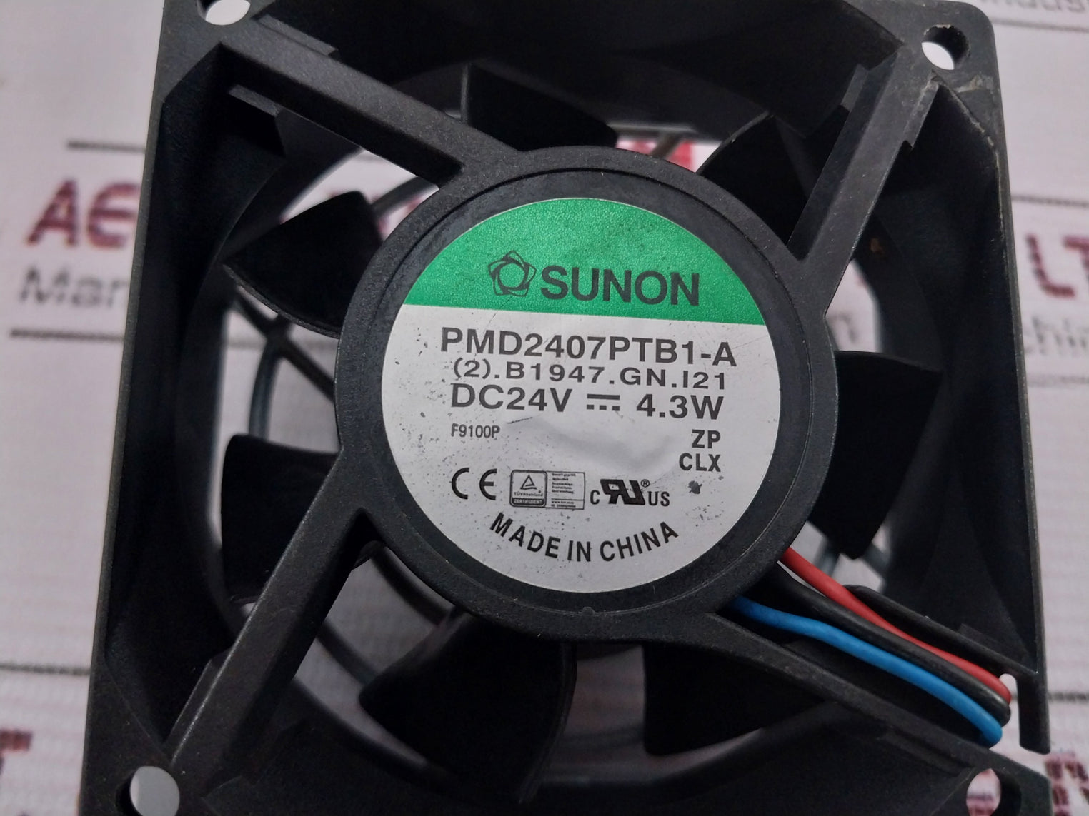 Sunon Pmd2407Ptb1-a Inverter Cooling Fan Dc24V 4.3W