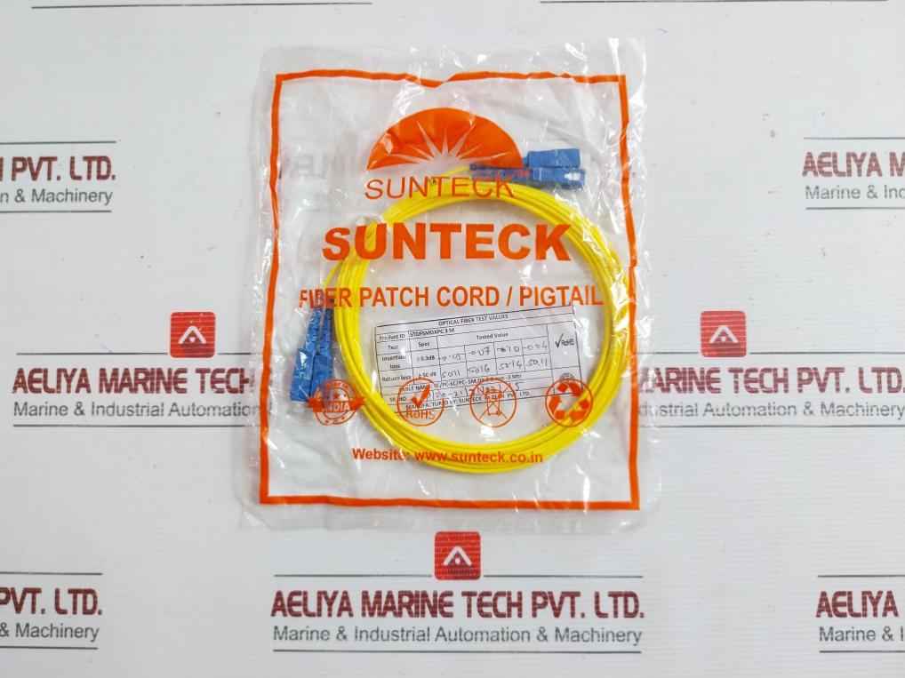 Sunteck Sc-pc Single Mode Fiber Patch Cord Cable Set Stofsmdxpc 3M