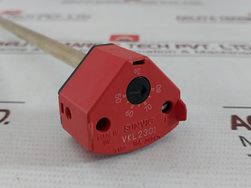 Sunvic Vkl2301 Single Function Thermostat T100 16A 240V Ac 50-80°C