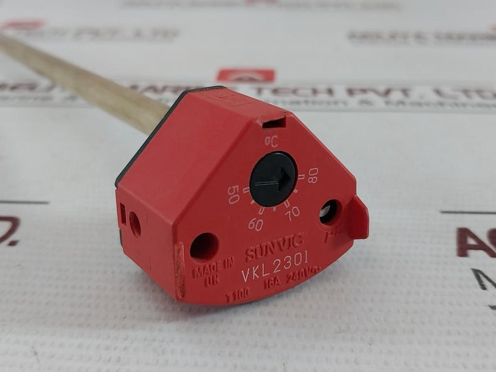 Sunvic Vkl2301 Single Function Thermostat T100 16A 240V Ac 50-80°C