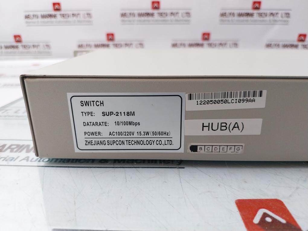 Supcon SUP-2118M Ethernet Switch 10/100MBPS AC100/220V 15.3W (50/60Hz)