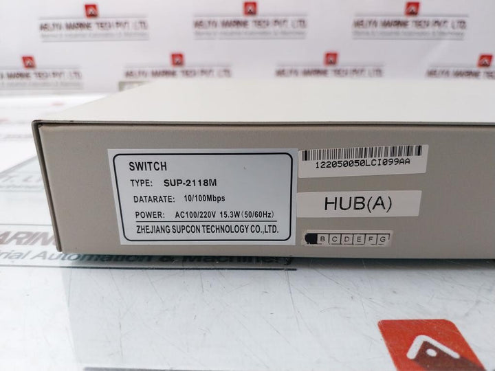 Supcon SUP-2118M Ethernet Switch 10/100MBPS AC100/220V 15.3W (50/60Hz)