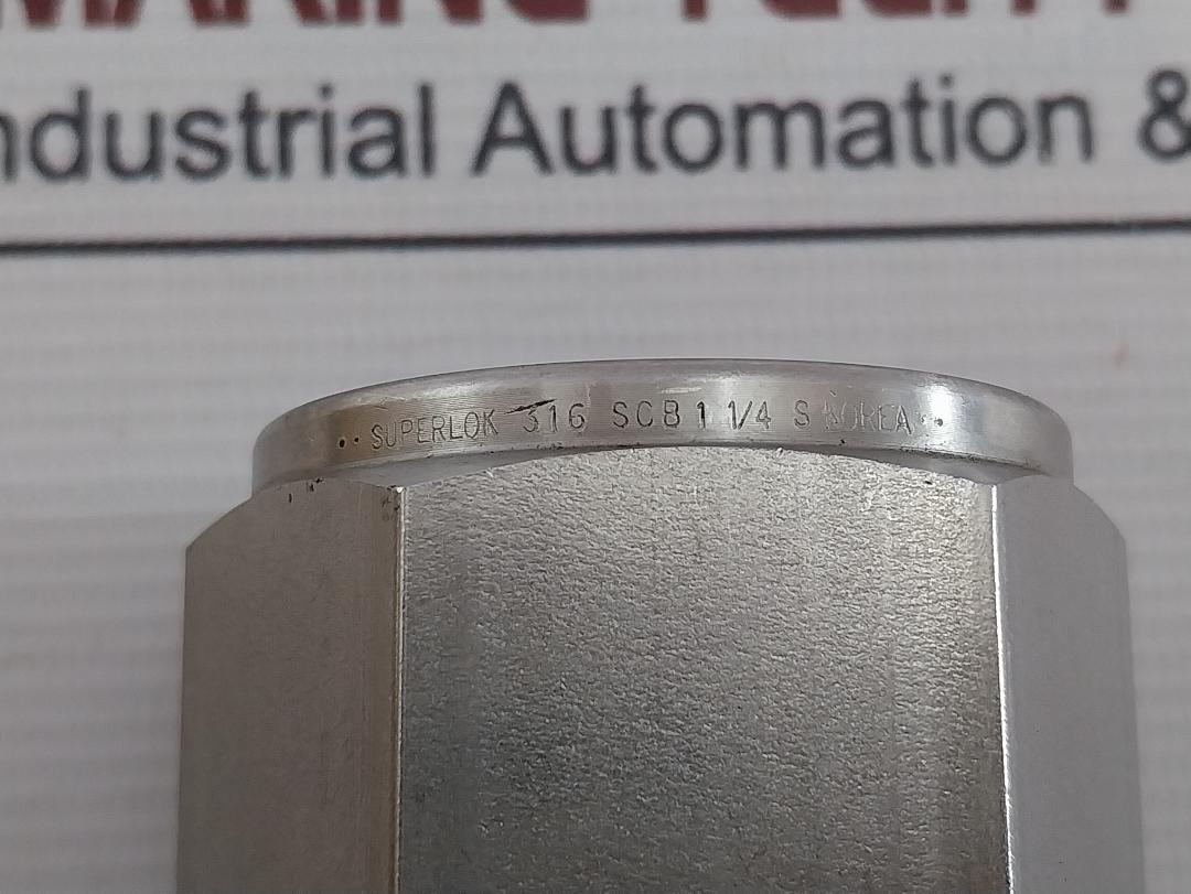 Superlok 316 Scc Stainless Steel Tube Fitting