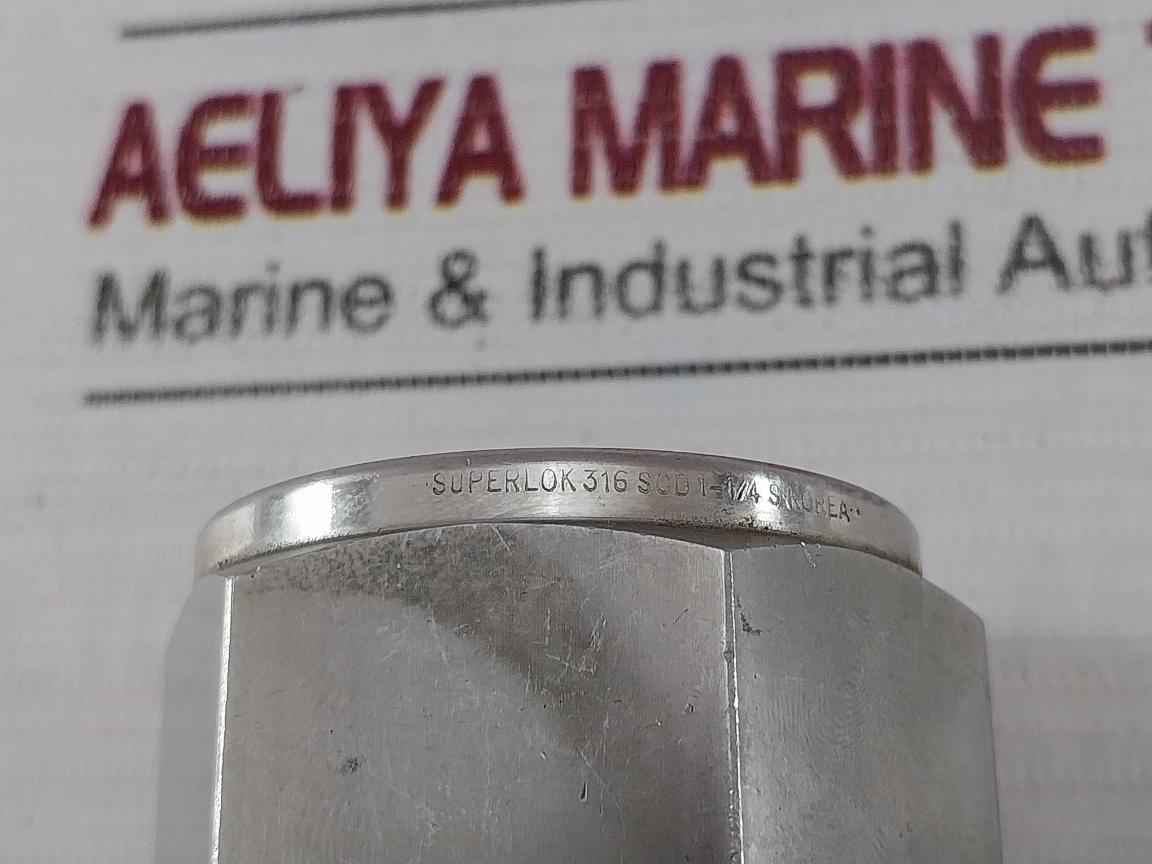 Superlok 316 Scf 1-1/4 S Stainless Steel Tube Fitting