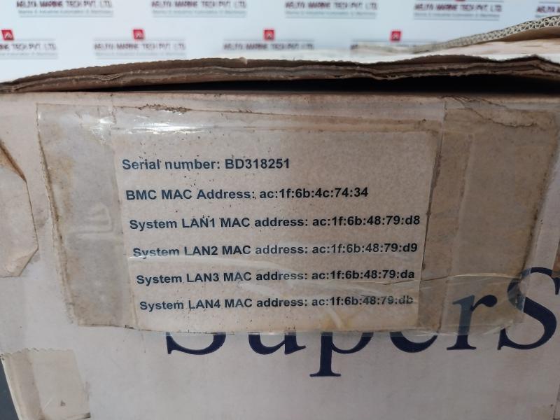 Supermicro Cse-505-203b Rack Mount Server Chassis With Bmc Mac Address