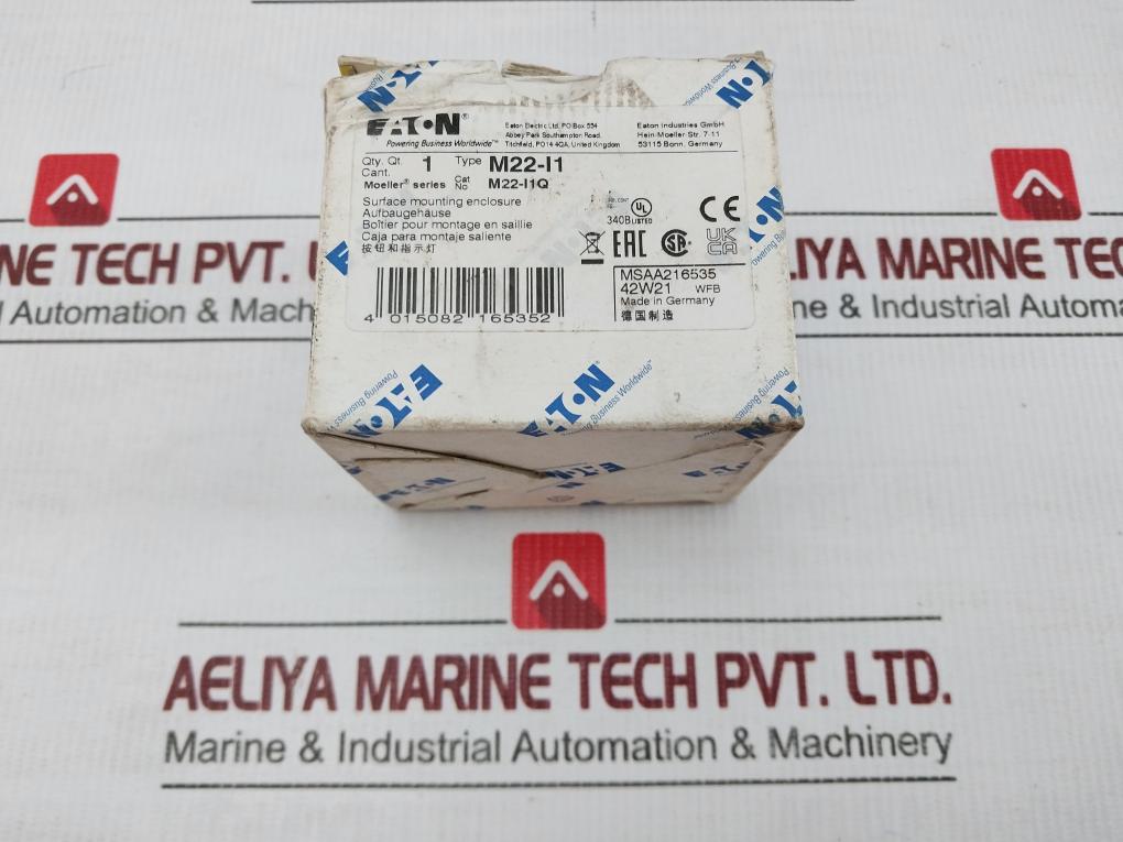 Surface Mounting Enclosure M22-i1 Eaton Ip67 Belepend0002/E04-133
