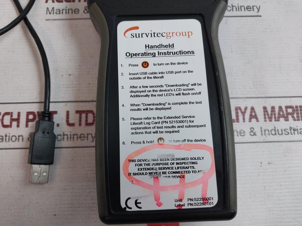 Survitecgroup 52280001 Life Rafts Inspection Instrument 52280101