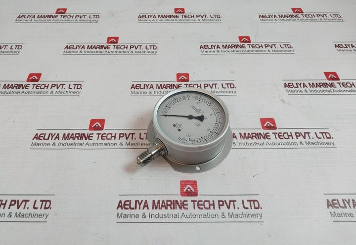 Sus-316 Pressure Gauge 0–10 Bar 1.5 Class Stainless Steel