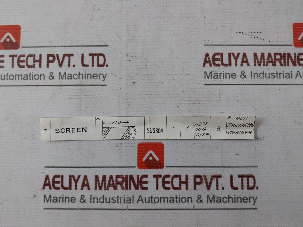 Sus304 Stainless Steel Strainer Screen 631-120.003 40A Y600A Wcbbw