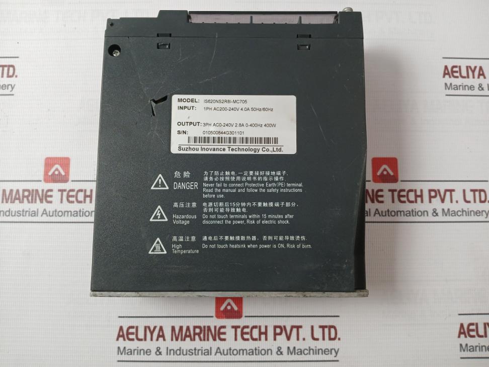 Suzhou Inovance Is620Ns2R8I-mc705 Servo Drive 1Ph Ac200-240V 2.8A 0-400Hz 400W