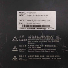 Suzhou Inovance Is620Ps1R6I Servo Drive 1Ph Ac 200-240V 2.3A 50/60Hz