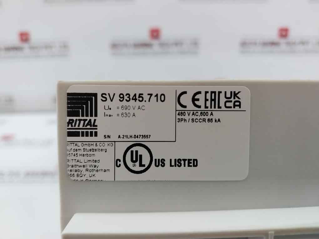 Sv 9345.710 Circuit-breaker Component Adaptor 3-pole 480v/600a