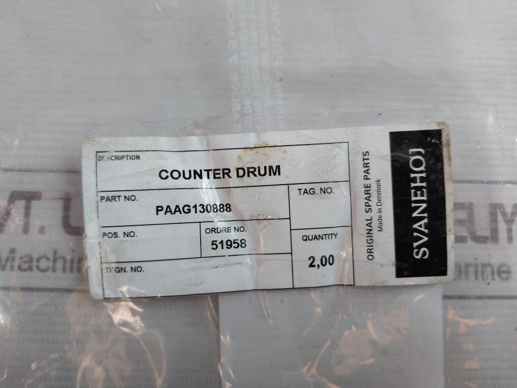 Svanehoj Paag130888 Counter Drum 51958 00-90