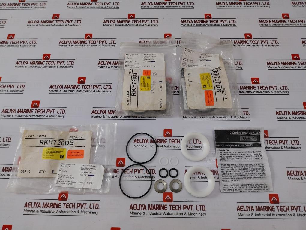 Svf Flow Controls 0421312-rk H7 Series Ball Valve Repair Kit Rk-h7-20-db
