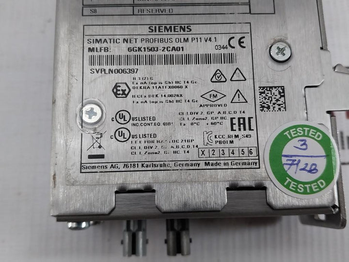 Svpln006397-Profibus-Optical-Link-Module-By-Siemens-24vdc-200ma-6gk1503-2ca01-8