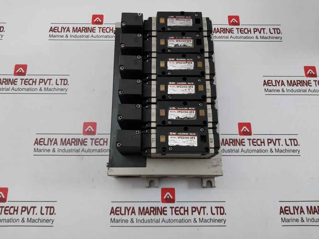 Svy 3000 Solenoid Valve Manifold Assembly Smc Vfs3100-5Fz 0.1-1 Mpa