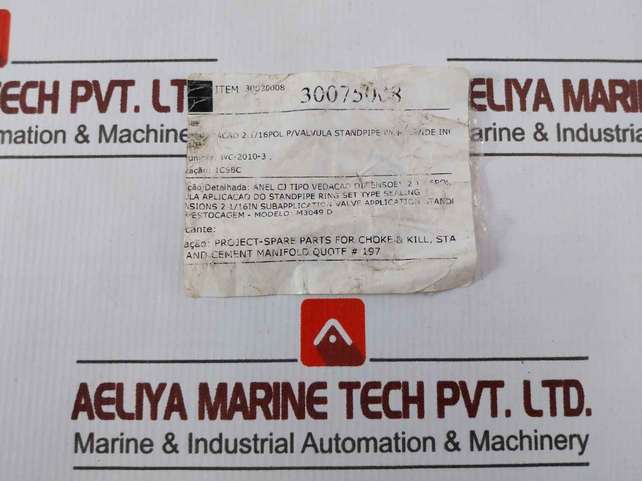 Sw-3862B R1 Standpipe Valve Ring Set For Choke V5059 333/Sw-3860 R3