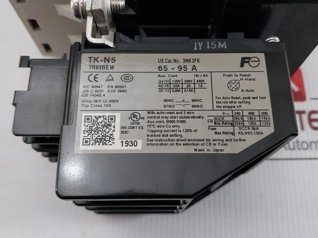 Sw-n5-2E-Electromagnetic-Switch-With-Thermal-Overload-Relay-Fuji-Electric-208839-8