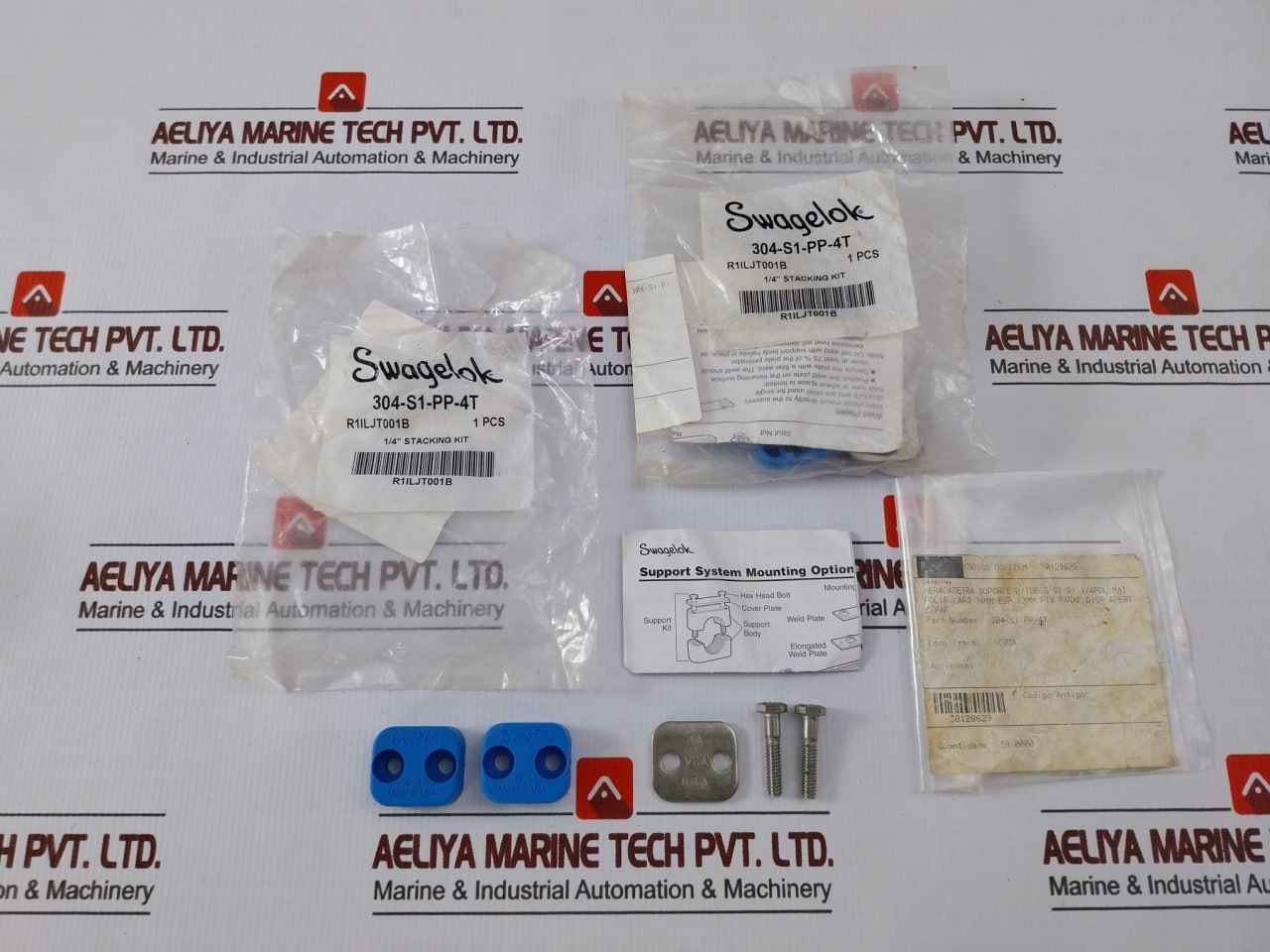 Swagelok 304-s1-pp-4T Bolted Plastic Clamp Tube Support Kit 1/4