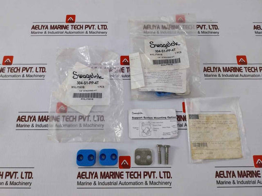 Swagelok 304-s1-pp-4T Bolted Plastic Clamp Tube Support Kit 1/4