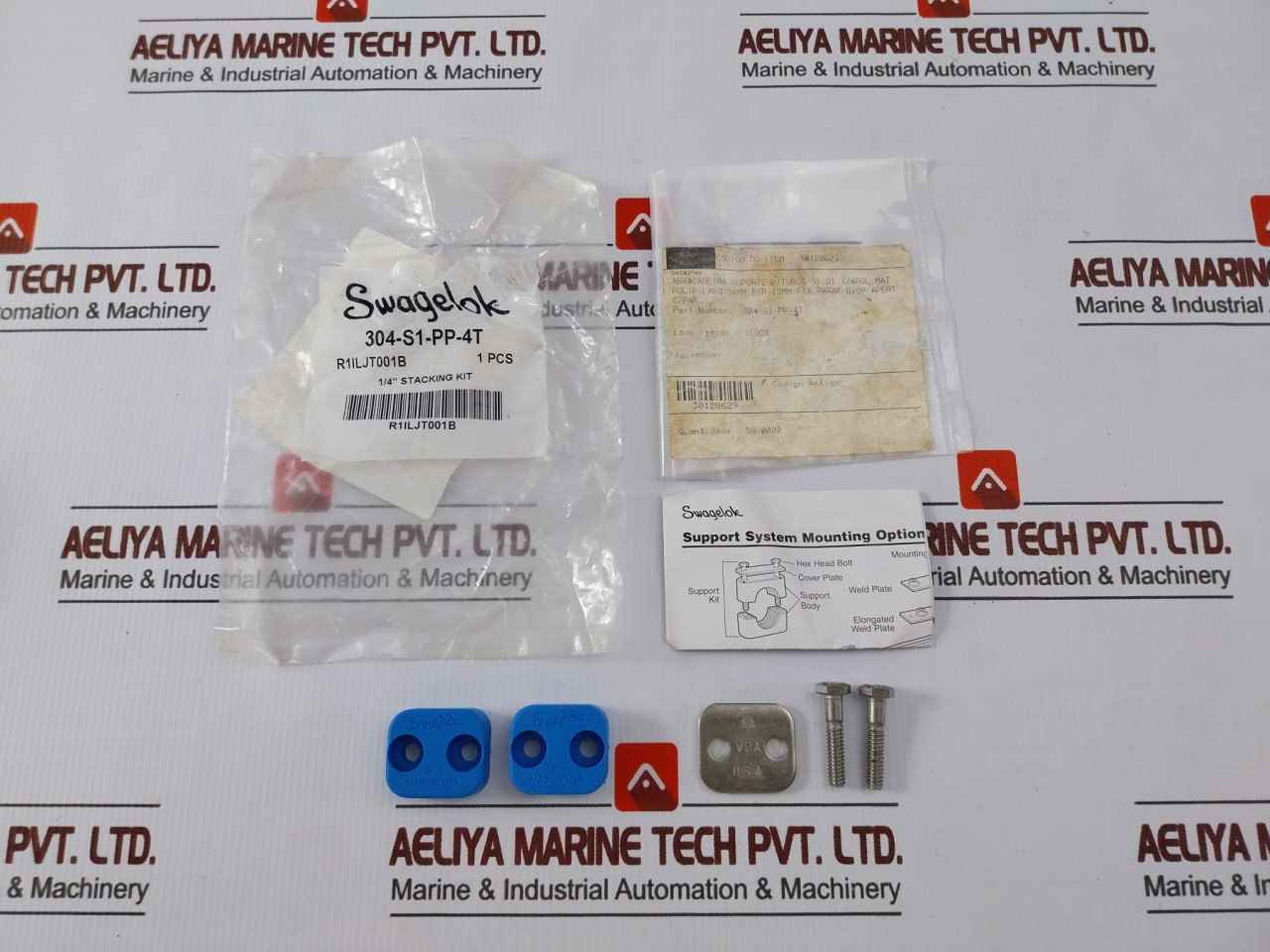 Swagelok 304-s1-pp-4T Bolted Plastic Clamp Tube Support Kit 1/4