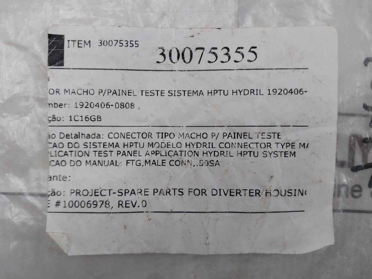 Swagelok 316 Sae Male Fitting Or Connector For Hptu System Test Panel 1920406-0808