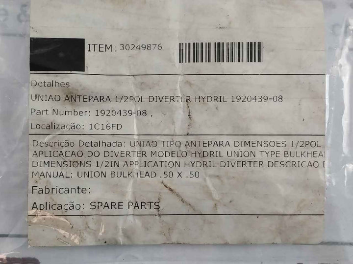 Swagelok 316 Stainless Steel 1/2