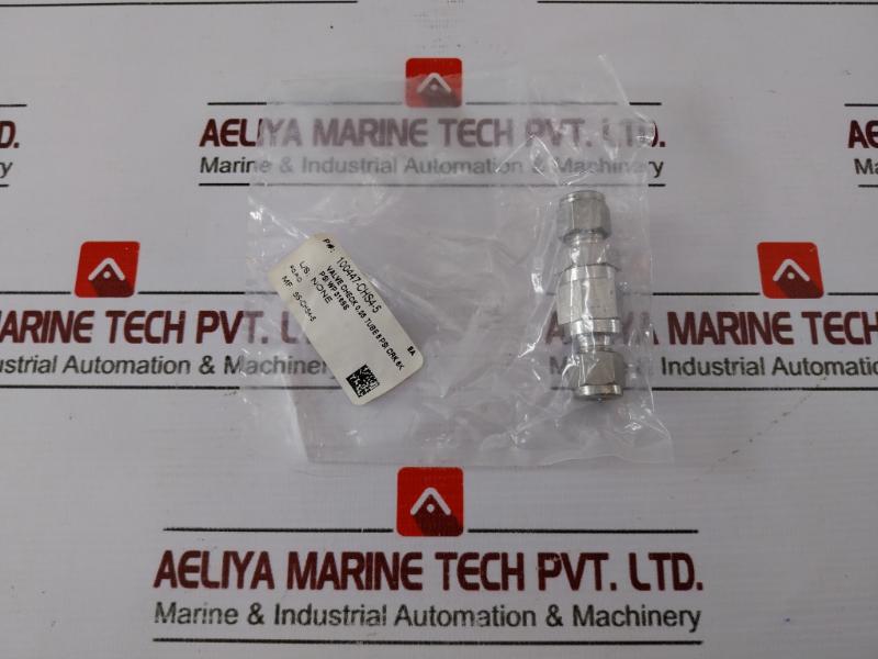 Swagelok Ss-chs4-5 Check Valve, 1/4 Inch Tube, 5 Psi Crk, 316 Stainless Steel