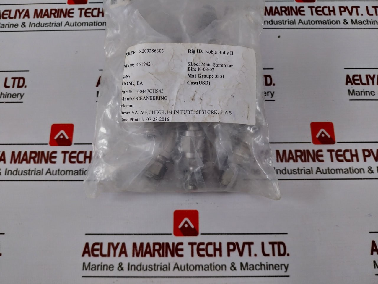 Swagelok Ss-chs4-5 Check Valve, 1/4 Inch Tube, 5 Psi Crk, 316 Stainless Steel