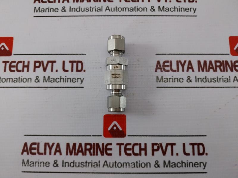 Swagelok Ss-chs4-5 Check Valve, 1/4 Inch Tube, 5 Psi Crk, 316 Stainless Steel