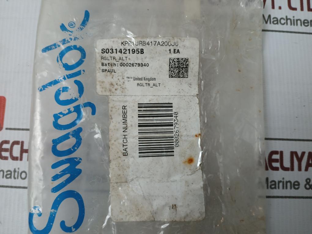 Swagelok Kpr1Jrb417A200Jo Pressure Gauge W/ Regulator 0-40 Bar 0-600 Psi