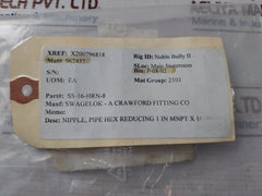 Swagelok Ss-16-hrn-8 Stainless Steel Pipe Fitting Hex Reducing Nipple