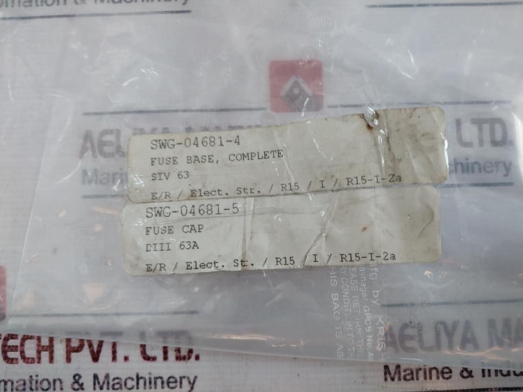 Fuse Base 63a 500v, Swg-04681-4, Siv 63