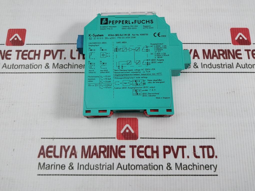 Switch-Amplifier-240Vac-13W-60Hz-Pepperl-Fuchs-Kfa6-sr2-ex1-W-208715-8