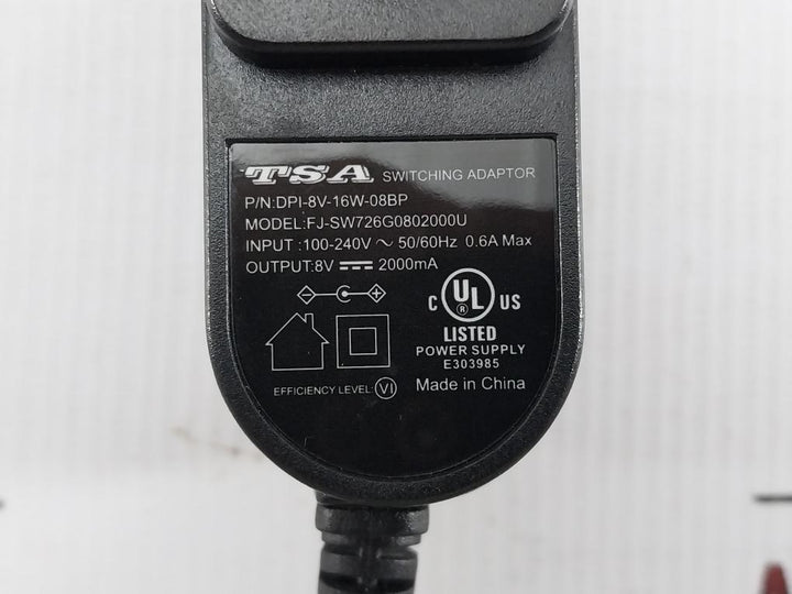 Switching-Adaptor-100-240V-50-60Hz-0-6A-By-Tsa-Dpi-8V-16W-08Bp-Fj-sw726G0802000U-208760-8