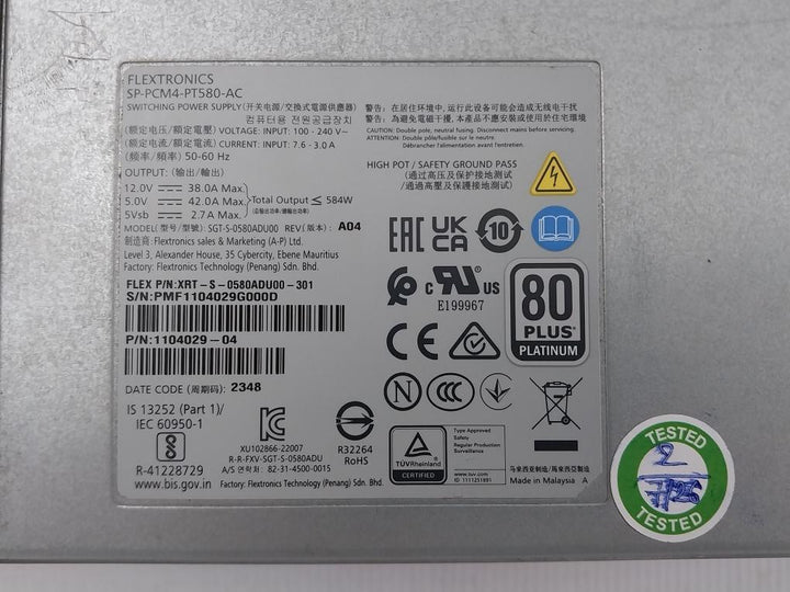 Switching-Power-Supply-Sp-Pcm4-Pt580-Ac-Flextronics-Input-100-240v-50-60hz-7