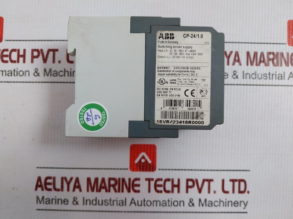Switching Power Supply Cp-24/1.0 Abb Ac 90-260V/47-440Hz