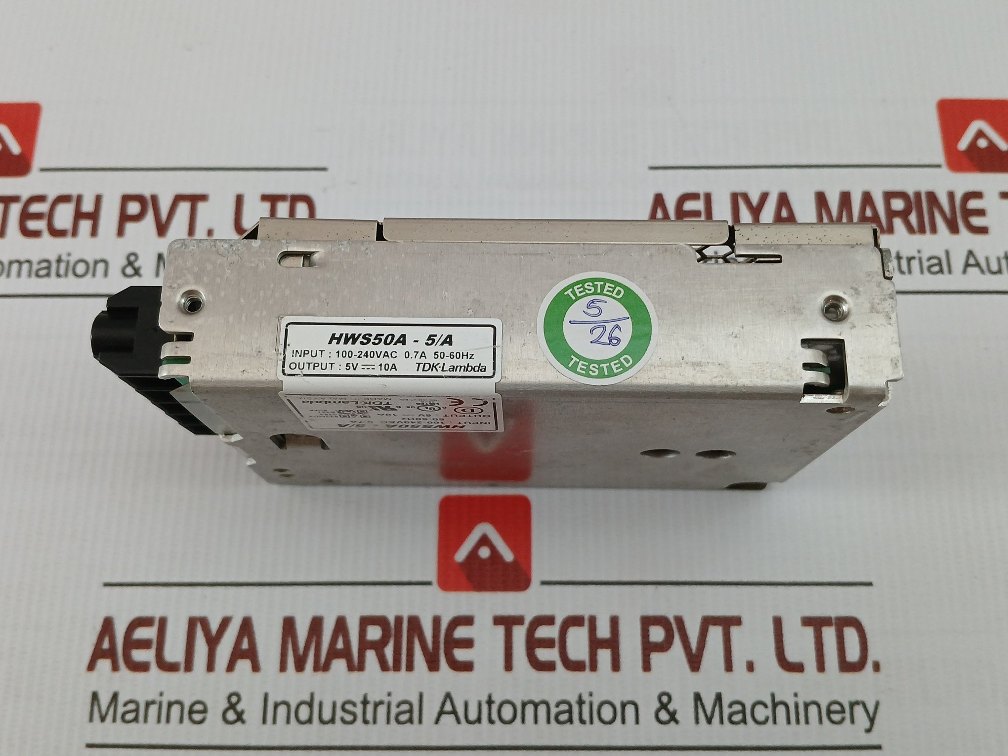 Switching Power Supply Input-100-240Vac 0.7A 50-60Hz Tdk-lambda Hws50A-5/A