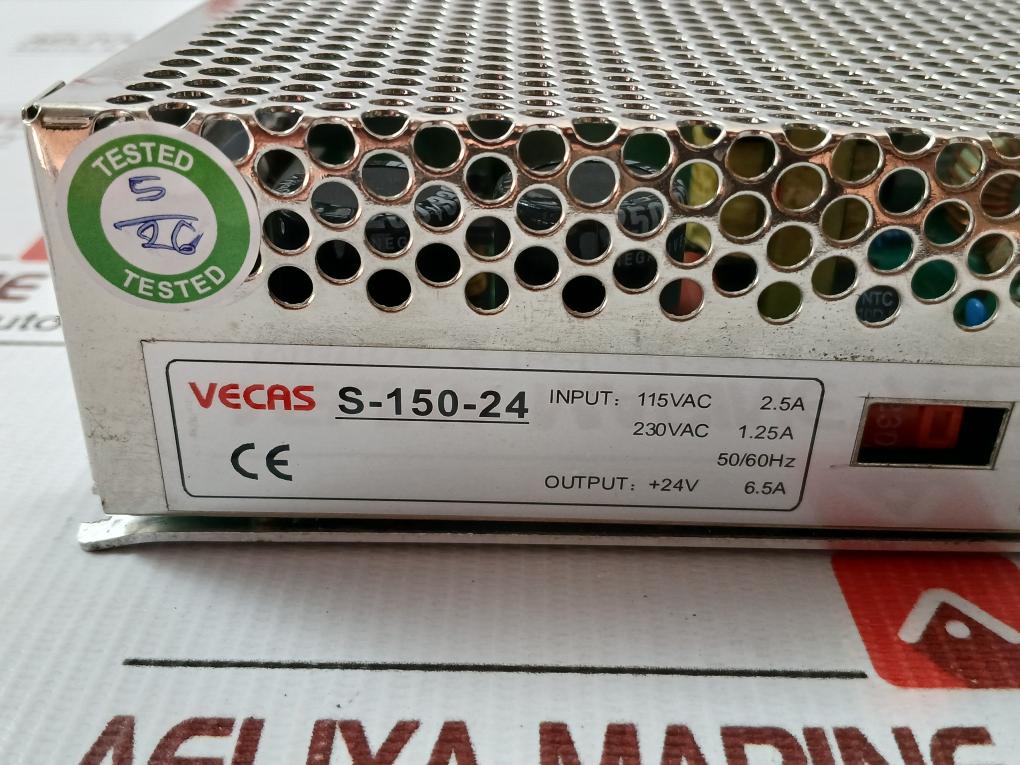 Switching Power Supply S-150-24 Vecas Output+24V 6.5A