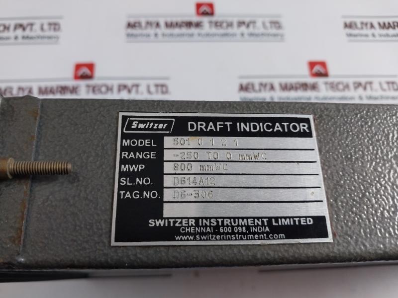 Switzer 501 0 1 2 1 Draft Indicator 250 To 0 Mmwc