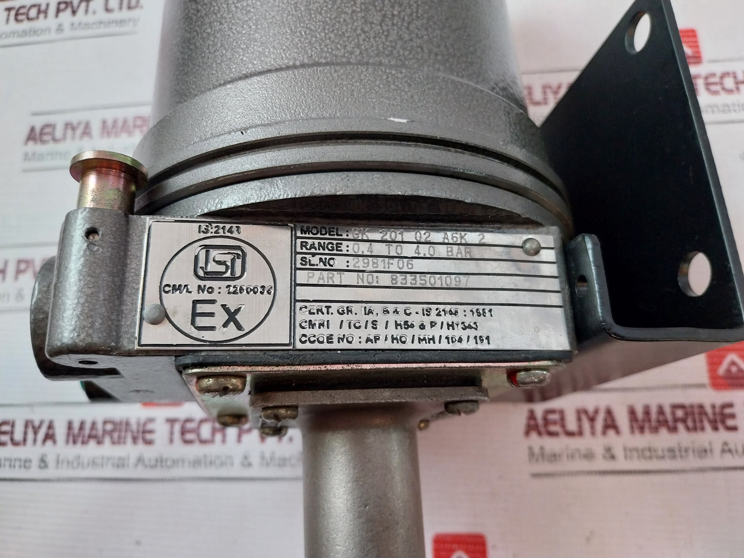 Switzer Gk 201 02 A6K 2 Pressure Switch 833501097